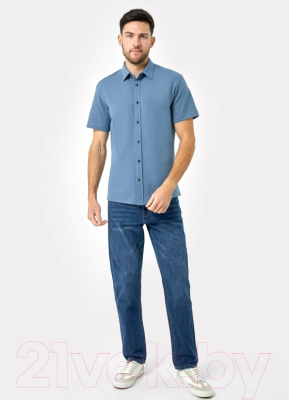 Рубашка Mark Formelle 111841 (р.108-170/176, серо-синий)