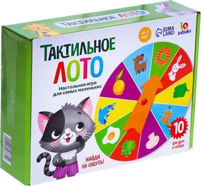 

Развивающая игра, Тактильное лото. Животные и продукты / 4348869