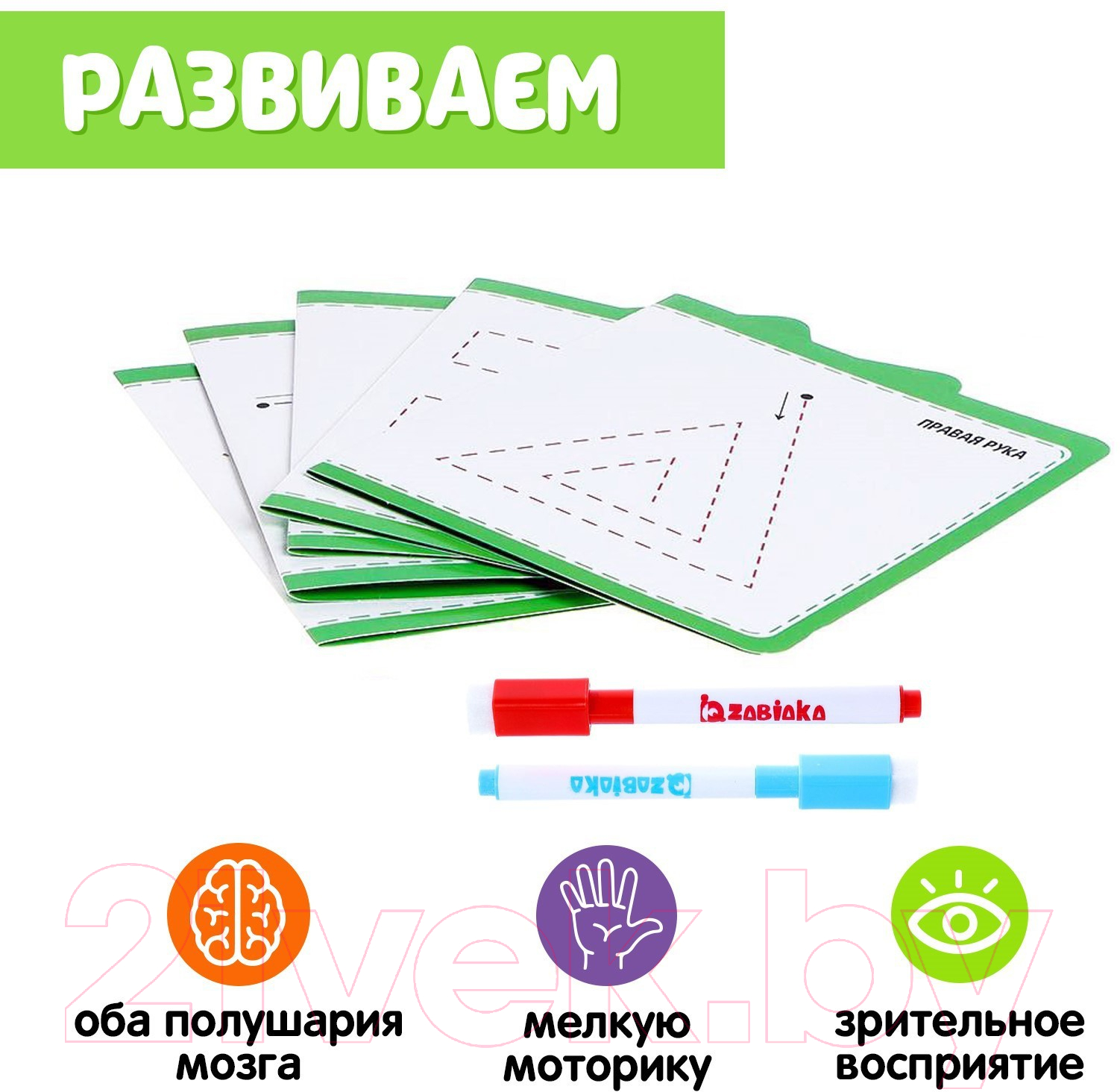 Развивающий игровой набор Zabiaka Межполушарное развитие / 6834643 — фото 2