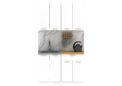 Кухонный гарнитур Eligard Lion 1.2 (белый/дуб бунратти) - 