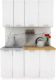 Готовая кухня Eligard Lion 1.4 (белый структурный/дуб бунратти) - 
