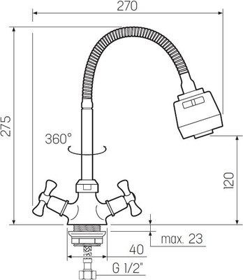 Смеситель РМС SL138-279F