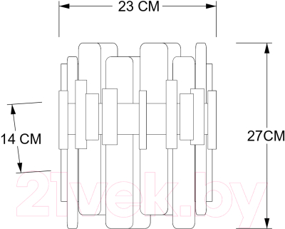 Бра Arte Lamp Alya A1053AP-2PB