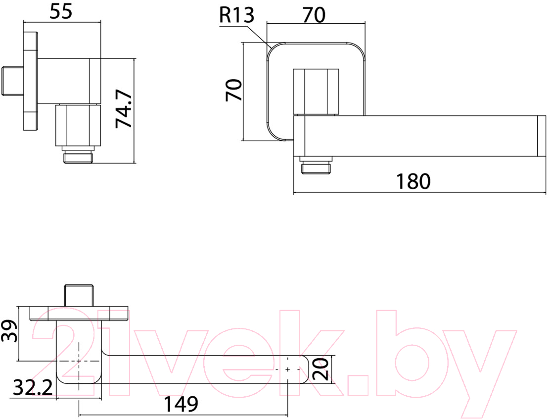 Излив IDDIS Slide SLISB0Si63