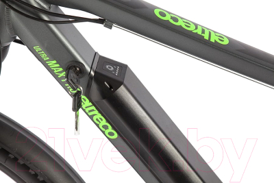 Электровелосипед Eltreco Ultra Max 29 350W (серый/зеленый)
