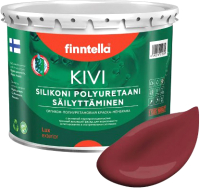 Краска Finntella Kivi Viininpu / F-11-1-3-FL130 (2.7л, финский бордовый) - 