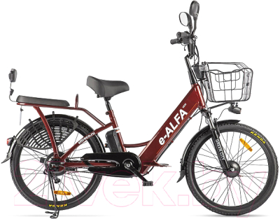 Электровелосипед Green City E-Alfa New (коричневый)