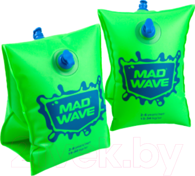 Нарукавники для плавания Mad Wave 2-6 (зеленый)