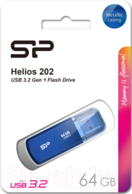 Usb flash накопитель Silicon Power Helios 202 64GB (SP064GBUF3202V1B)