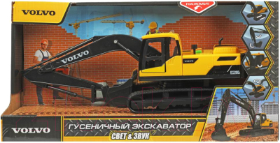 Изображение товара Экскаватор игрушечный Технопарк Volvo Гусеничный / EXCAVEC220D-25PL-YE