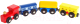 Поезд игрушечный Sima-Land Паровоз 2 вагона и цистерна / 455160 - 