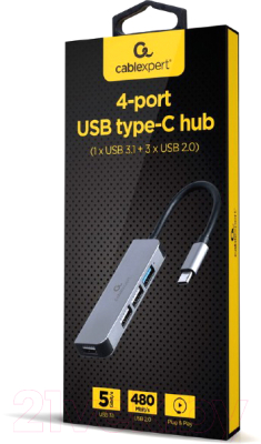 USB-хаб Gembird UHB-CM-U3P1U2P3-01