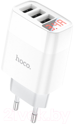 Адаптер питания сетевой Hoco C93A (белый)