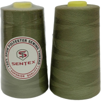 Набор швейных ниток Sentex 100% полиэстер 50/2 5000 ярдов 1377 (2шт) - 