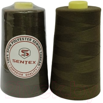 Набор швейных ниток Sentex 100% полиэстер 50/2 5000 ярдов 1394 (2шт)