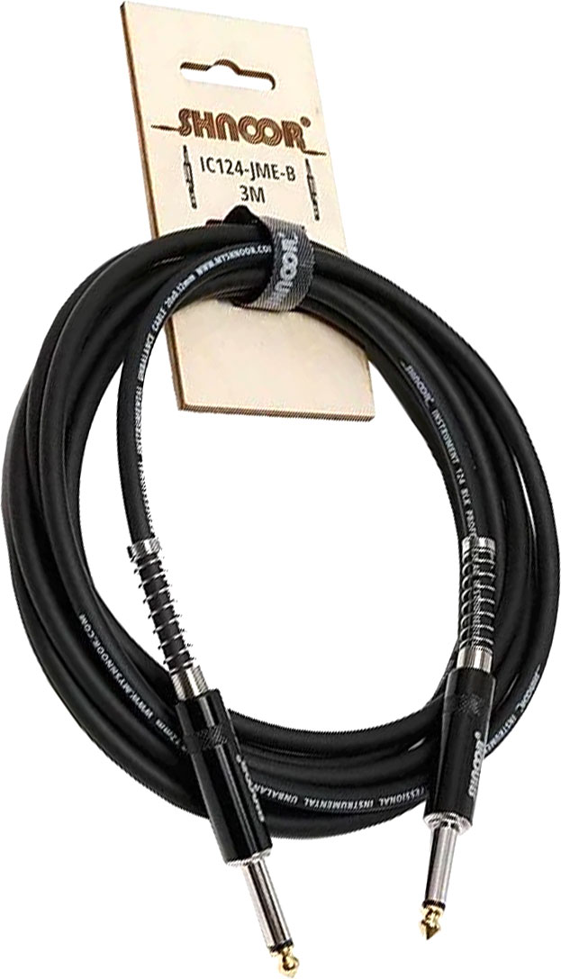Кабель гитарный Shnoor IC124-JMe-B-3m (3м)