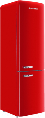 Холодильник с морозильником Maunfeld MFF186NFRR