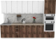 Готовая кухня Eligard Lion 3.0 (белый структурный/дуб нокс/малага) - 