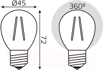 Лампа Gauss Filament 105802113