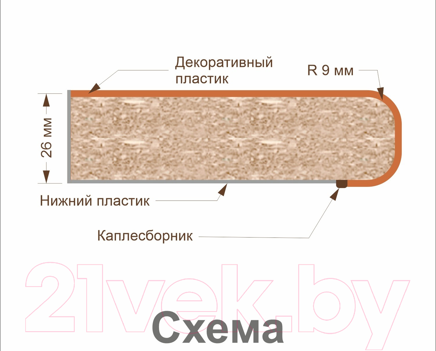 Шкаф-стол кухонный Кортекс-мебель Корнелия Лира НШ40р