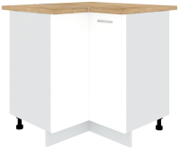 Шкаф-стол кухонный Кортекс-мебель Корнелия Лира НШУ угловой (белый/дуб бунратти) - 