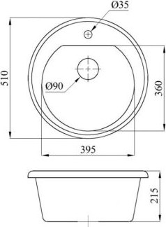 Купить Мойка кухонная AV Engineering Richi AV510510RSNA  