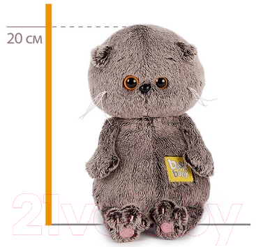 Мягкая игрушка Budi Basa Басик Baby в разноцветной футболке / BB-120