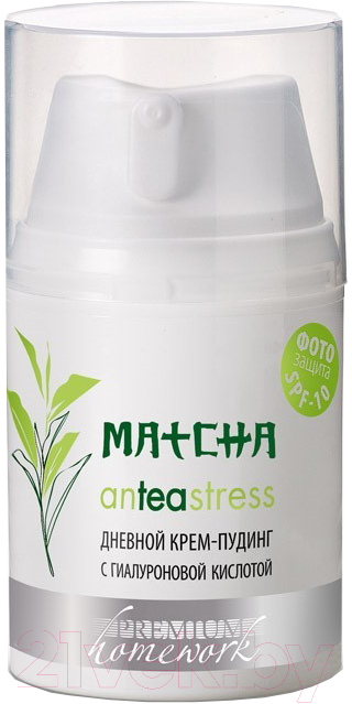 Крем для лица PREMIUM Homework Matcha Anteastress Дневной с гиалуроновой кислотой