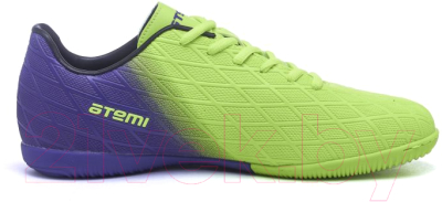 Бутсы футбольные Atemi Indoor SBA-005 (ярко-салатовый/фиолетовый, р-р 43)