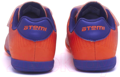 Бутсы футбольные Atemi Indoor Kids SBA-006 (оранжевый/фиолетовый, р-р 29)