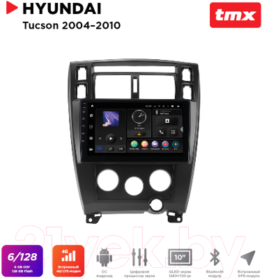 Бездисковая автомагнитола Incar TMX-2406-6