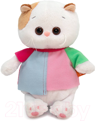 Мягкая игрушка Budi Basa Кошечка Ли-Ли Baby В разноцветной футболке / LB-119