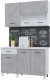 Готовая кухня Горизонт Мебель Trend 1300 (белый/бетон) - 