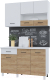 Миниатюра изображения товара Кухонный гарнитур Горизонт Мебель Trend 1300 (белый/дуб золотой)