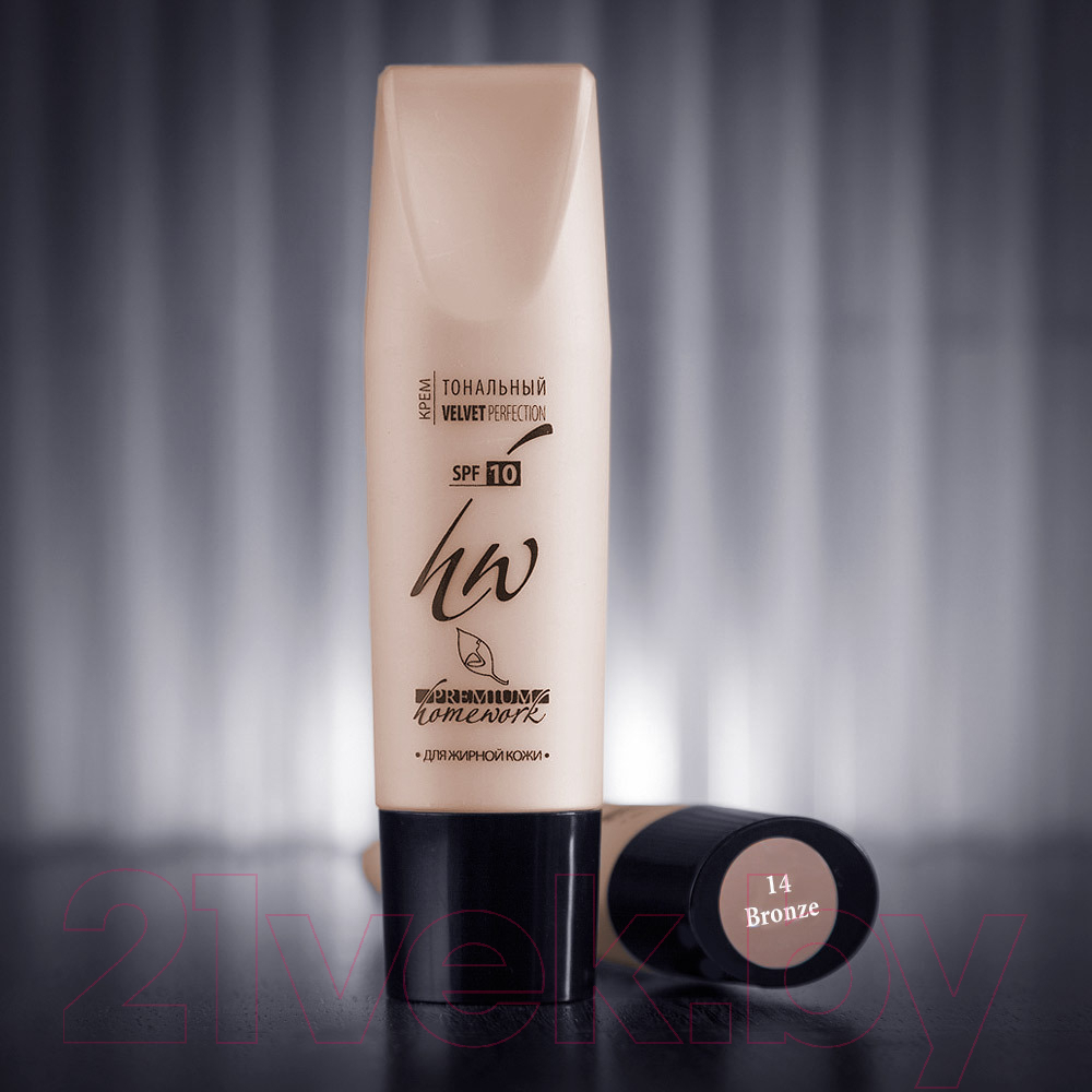 Тональный крем PREMIUM Homework Velvet Perfection Cream Bronze №14