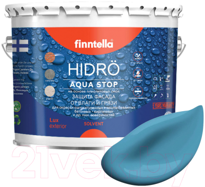 Краска Finntella Hidro Aihio / F-14-1-3-FL015 (2.7л, голубой)