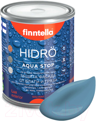 Краска Finntella Hidro Terassininen / F-14-1-1-FL013 (900мл, пастельный синий)