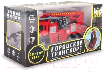 Изображение товара Автомобиль игрушечный Kid Rocks Пожарная машина / AB-2307