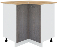 Шкаф-стол кухонный Кортекс-мебель Корнелия Лира НШУ угловой (береза/дуб бунратти) - 
