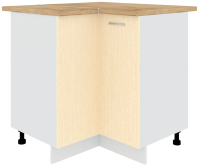 Шкаф-стол кухонный Кортекс-мебель Корнелия Лира НШУ угловой (венге светлвый/дуб бунратти) - 