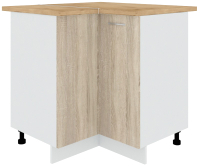Шкаф-стол кухонный Кортекс-мебель Корнелия Лира НШУ угловой (дуб сонома/дуб бунратти) - 