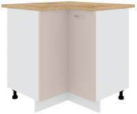 Шкаф-стол кухонный Кортекс-мебель Корнелия Лира НШУ угловой (капучино/дуб бунратти) - 