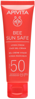Крем солнцезащитный Apivita Bee Sun Safe SPF50 Увлажняющий освежающий крем-гель (50мл) - 