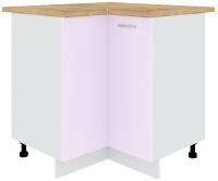 Шкаф-стол кухонный Кортекс-мебель Корнелия Лира НШУ угловой (сирень/дуб бунратти) - 