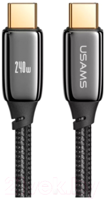 Кабель Usams U82 Type-C To Type-C / SJ580USB01 (1.2м, черный)