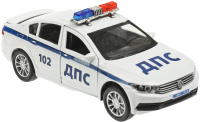 Автомобиль игрушечный Технопарк Volkswagen Passat Полиция / PASSAT-12POL-WH - 