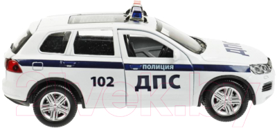 Автомобиль игрушечный Технопарк Volkswagen Touareg Полиция / TOUAREG-12POL-WH
