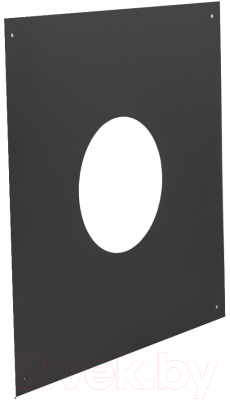Накладка разрезная для дымохода КПД 0.7мм 550x550 ф220 Под сэндвич (черный)