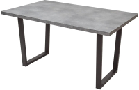 Обеденный стол M-City Лофт 160 / 462M05253 (бетон портленд/черный) - 