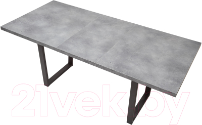 Обеденный стол M-City Лофт 160 / 462M05253 (бетон портленд/черный)